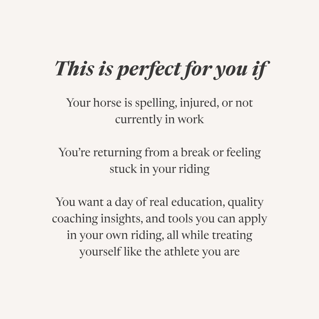 Off-Horse Experience