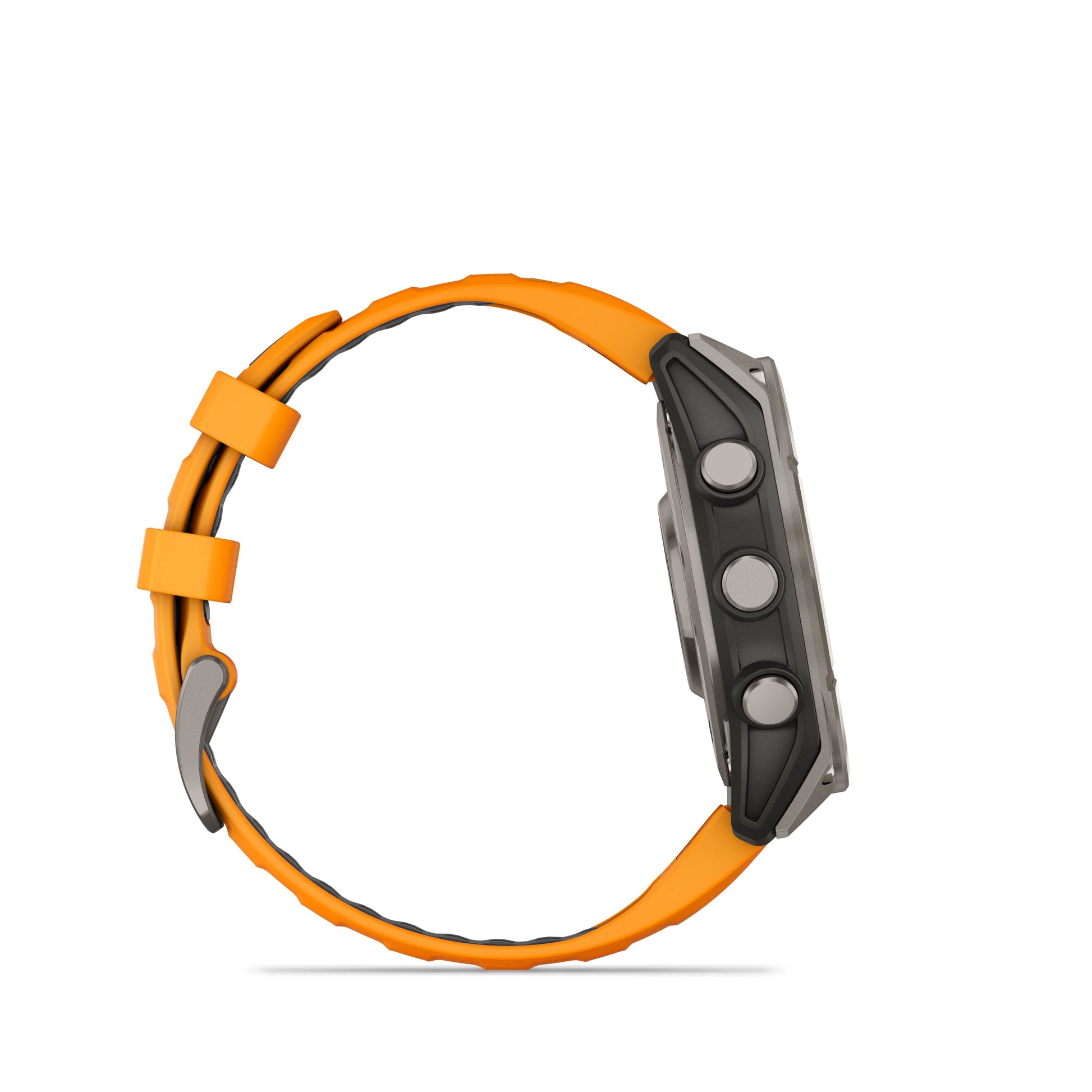 Garmin Fenix 8 – 47 mm, Amoled Sapphire-Titanium with spark orange/graphite silicone band
