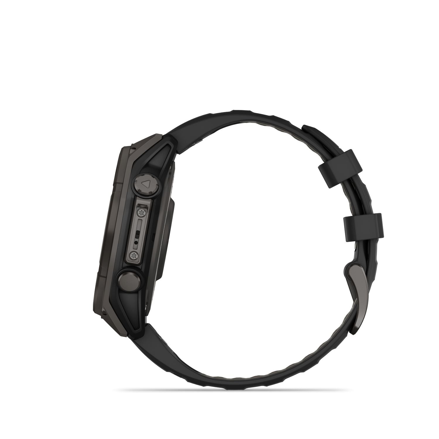 Garmin Fenix 8 – 47 mm, Solar, Sapphire- Carbon gray DLC titanium with black/pebble gray silicone band